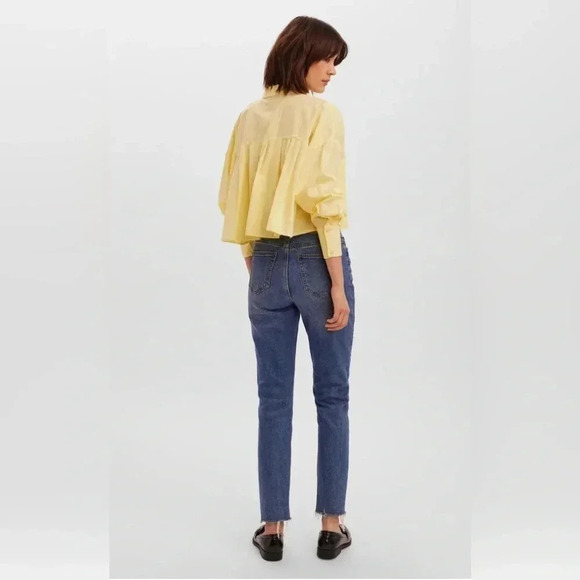 Vera Moda |  Gittana LS Crop Shirt - Picture 3 of 11